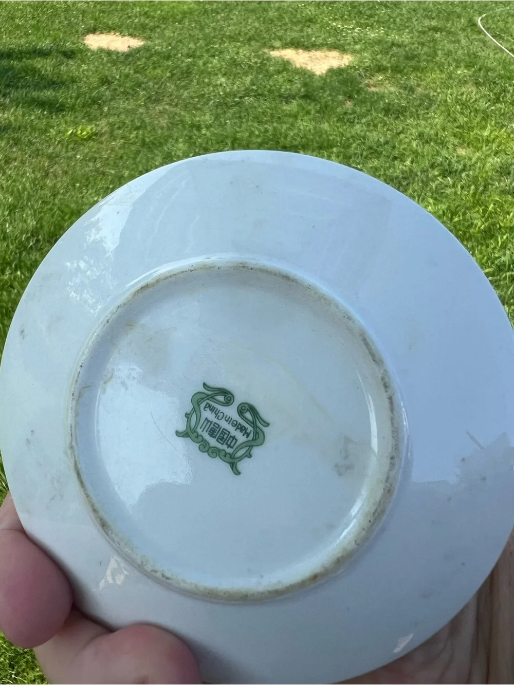 Vintage Tangshan fine China from the 50’s rose espresso cup / saucer